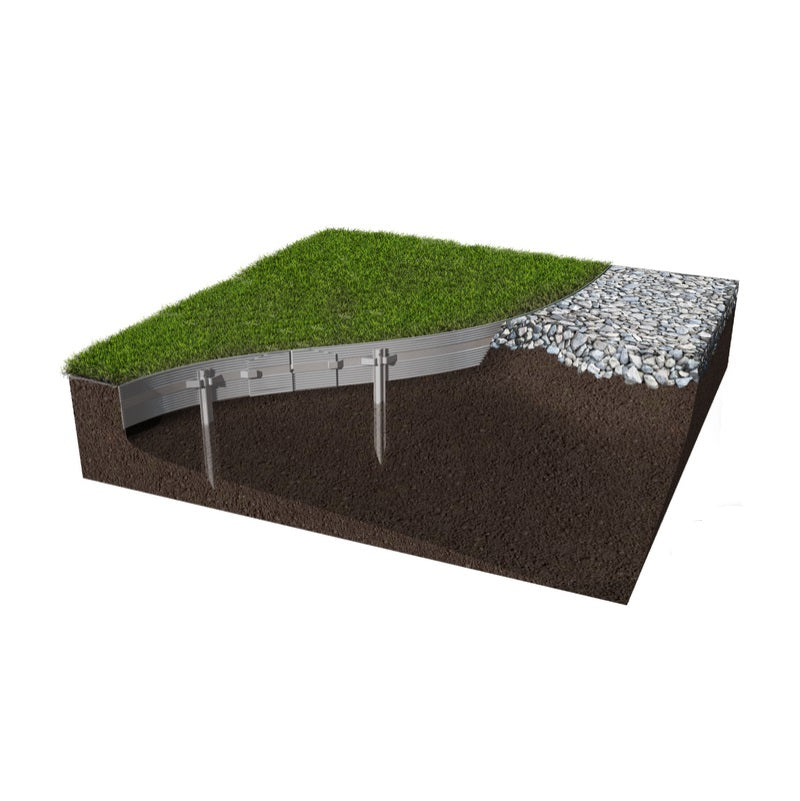 Cleanline Aluminum Landscape Edging 8ft long x 3in tall – A1A Sod Sand Soil