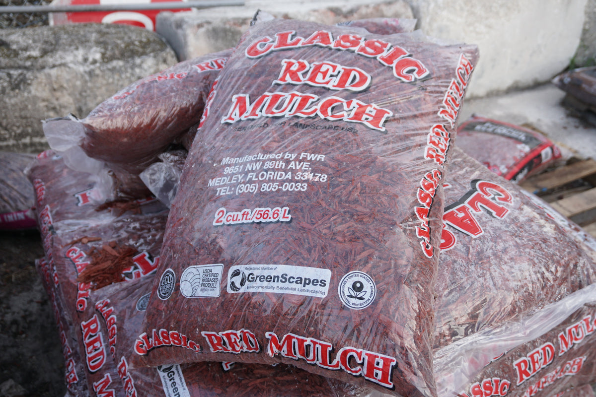 Red Classic Mulch Mulch Collection A1ASOD A1A Sod Sand Soil