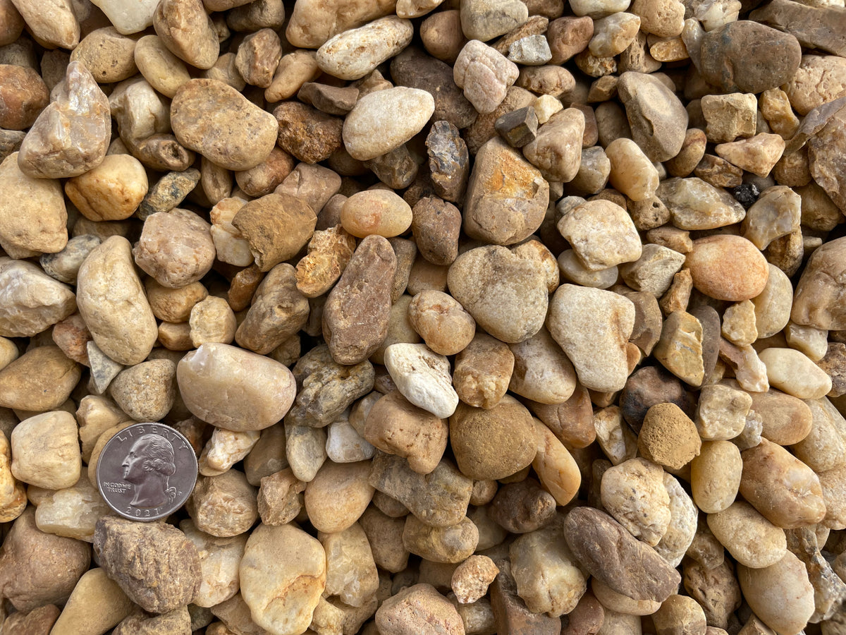 Medium Brown River Rocks - Natural Beauty for Landscaping – A1A Sod ...